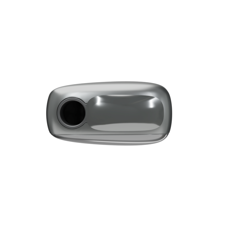 Strieborné zariadenie Ploom X Advanced - pohľad zhora