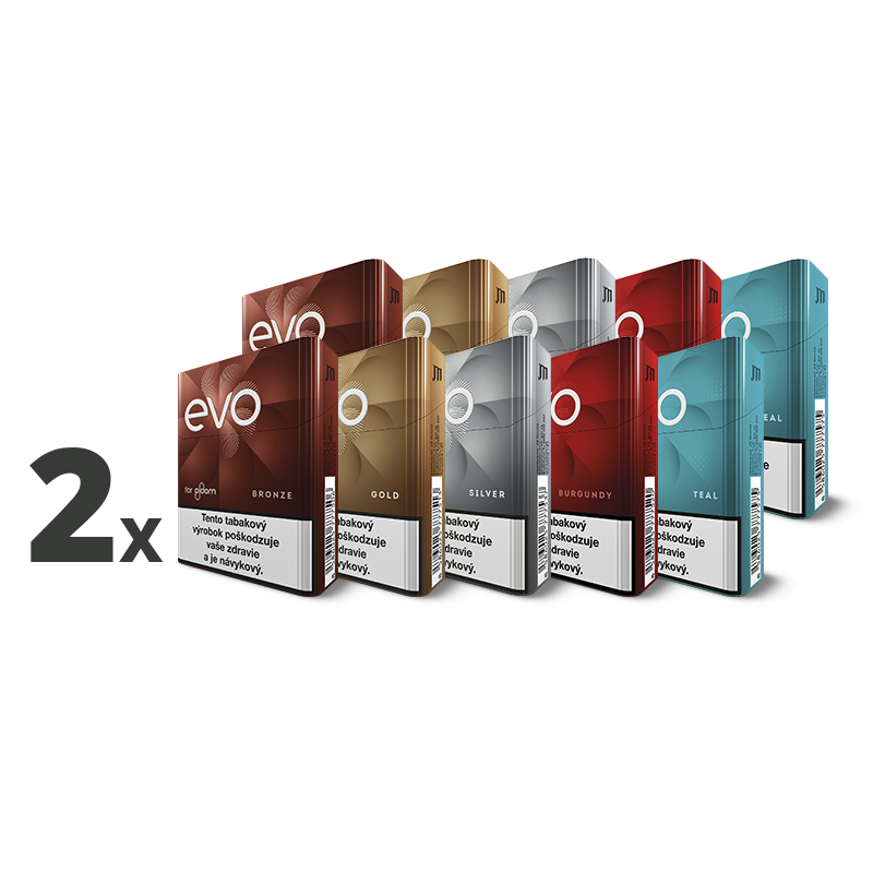 2 kartóny EVO náplní podľa vlastného výberu