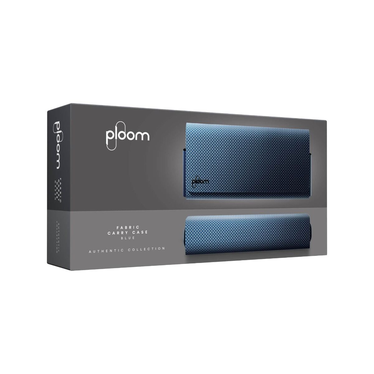 Ploom X Advanced - modré textilné puzdro s obalom - pohľad zpredu