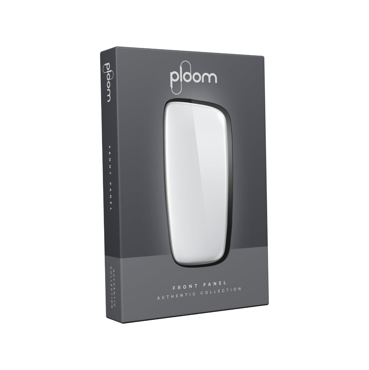 Ploom X Advanced predný kryt Cotton White obal - pohľad z prednej strany