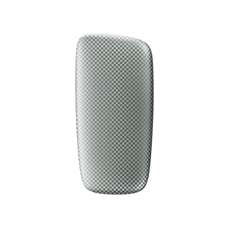 Ploom X predný kryt Squared Silver - pohľad z prednej strany