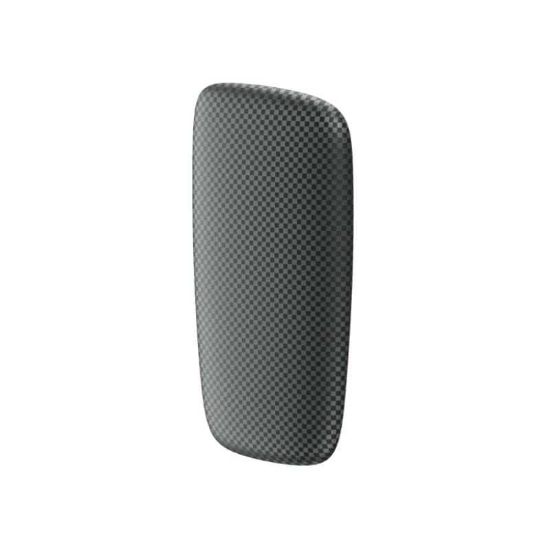 Ploom X predný kryt Squared Slate Grey - pohľad z prednej a z pravej strany