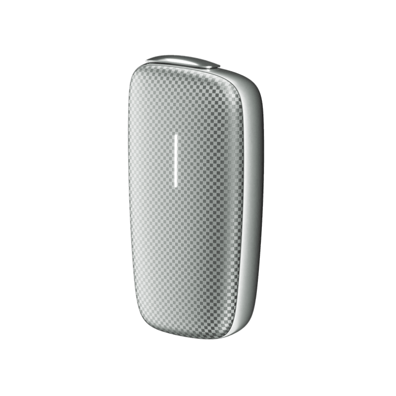 Ploom X Advanced štvorcový Silver predný kryt na zariadení