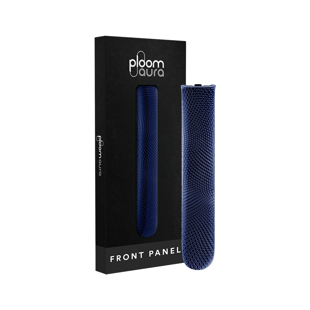 Ploom AURA predný kryt Navy Blue Patterned