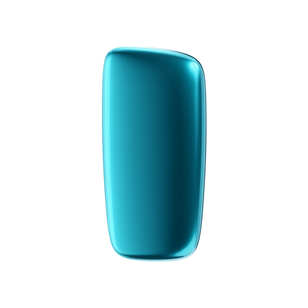 Ploom X Advanced predný kryt Ocean Blue - pohľad z prednej strany