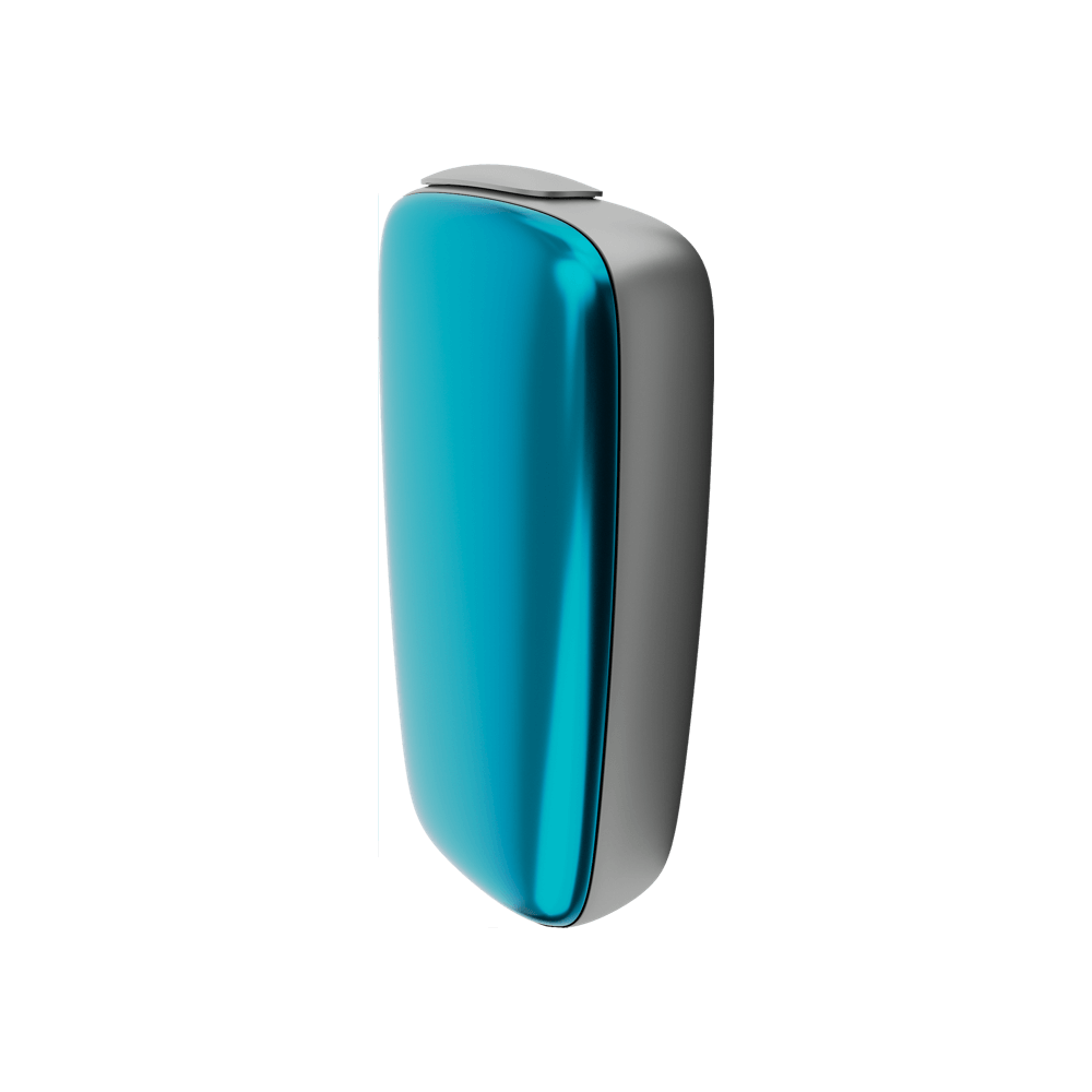 Ploom X Advanced predný kryt Ocean Blue - bočný pohľad