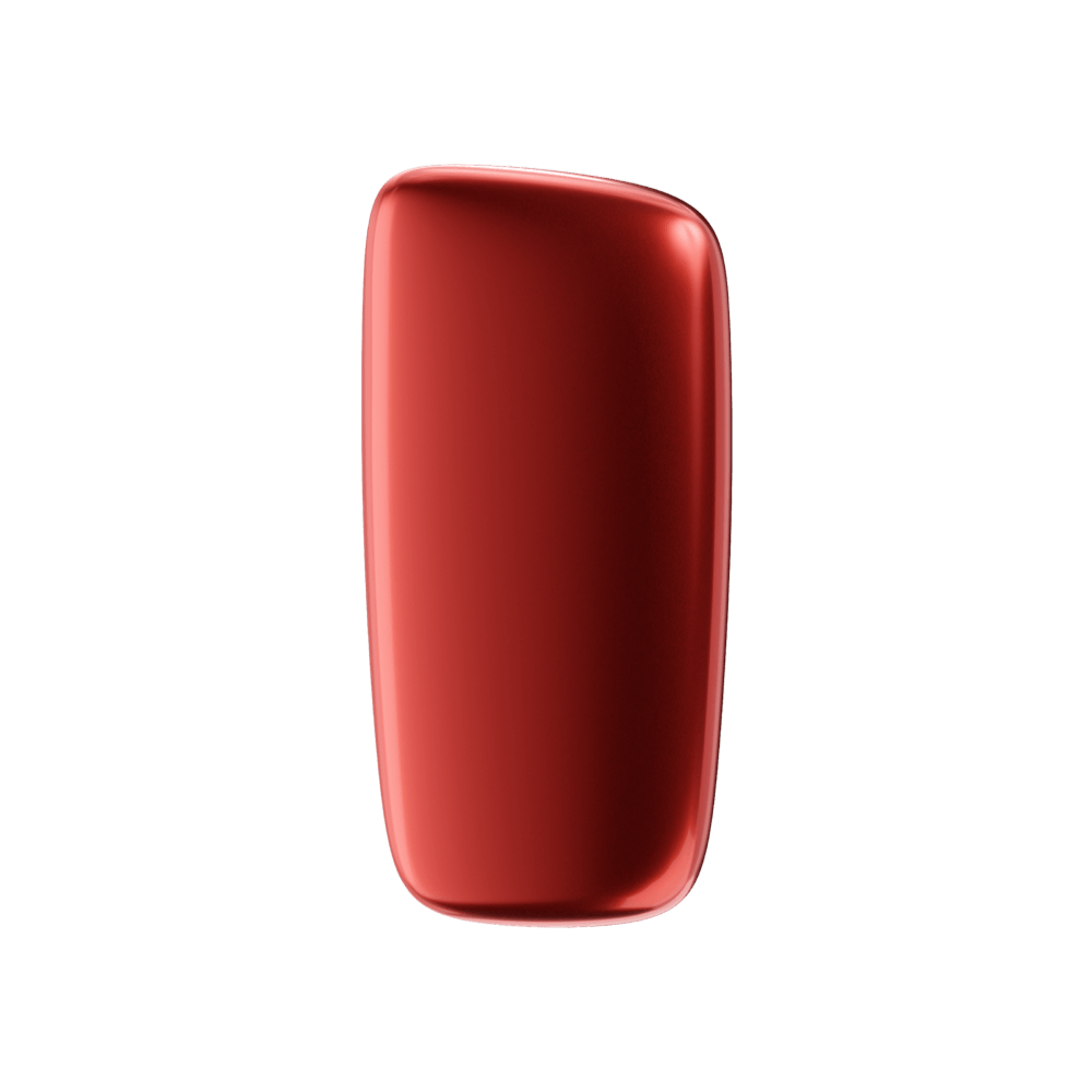 Ploom X Advanced predný kryt Lava Red - pohľad z prednej strany