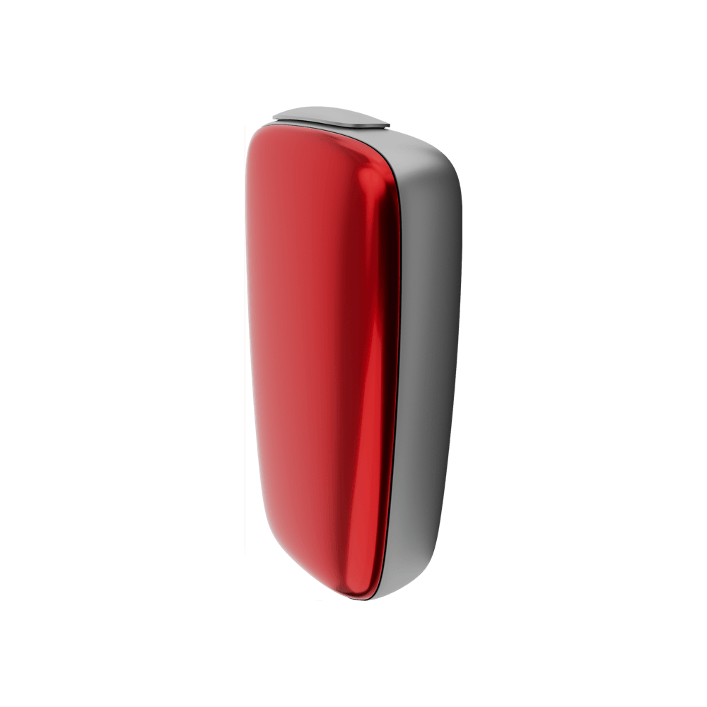 Ploom X Advanced predný kryt Lava Red - bočný pohľad