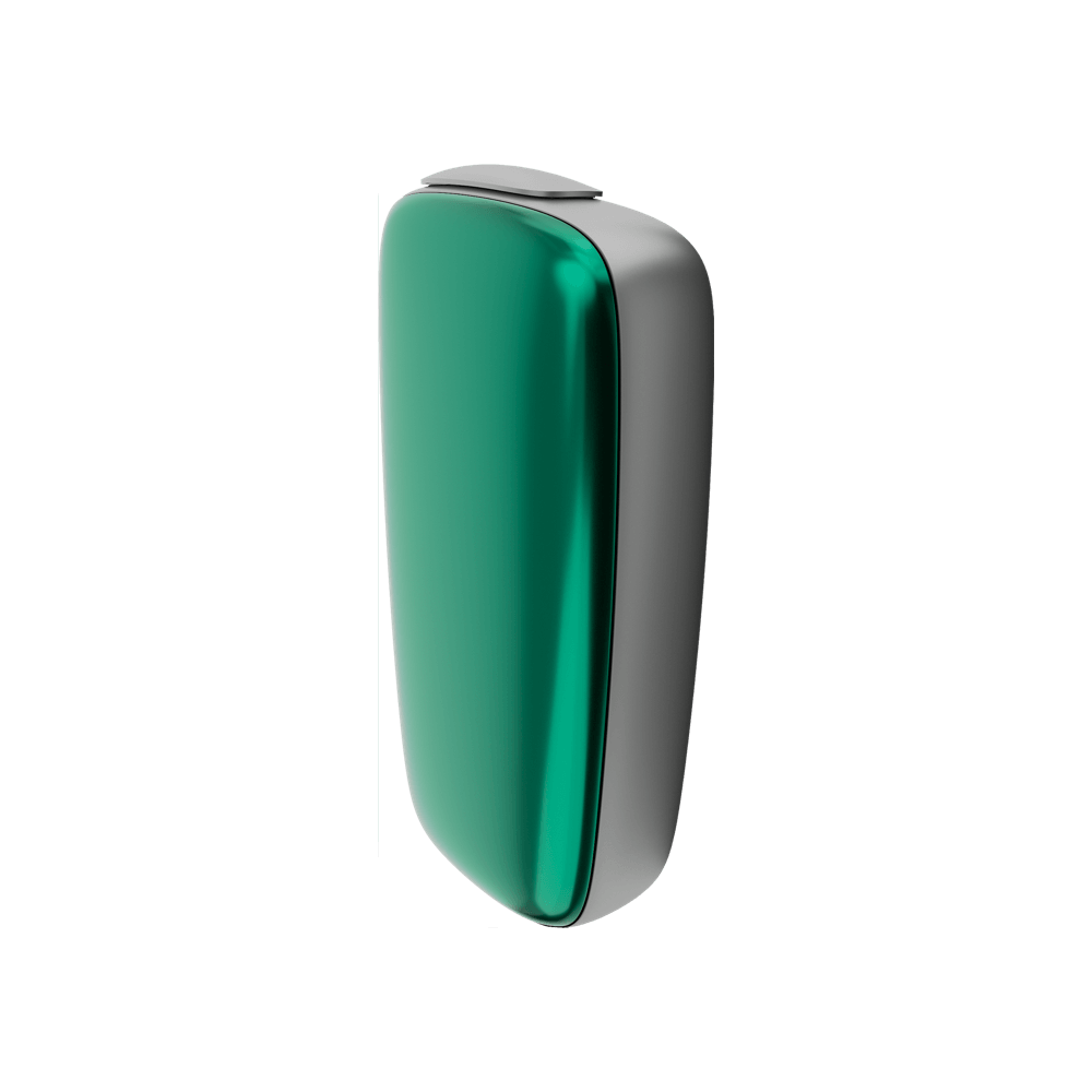 Ploom X Advanced predný kryt Amazon Green - bočný pohľad