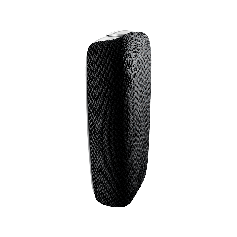 Ploom X čierný textilný zadný kryt Black - pohľad z ľavej strany