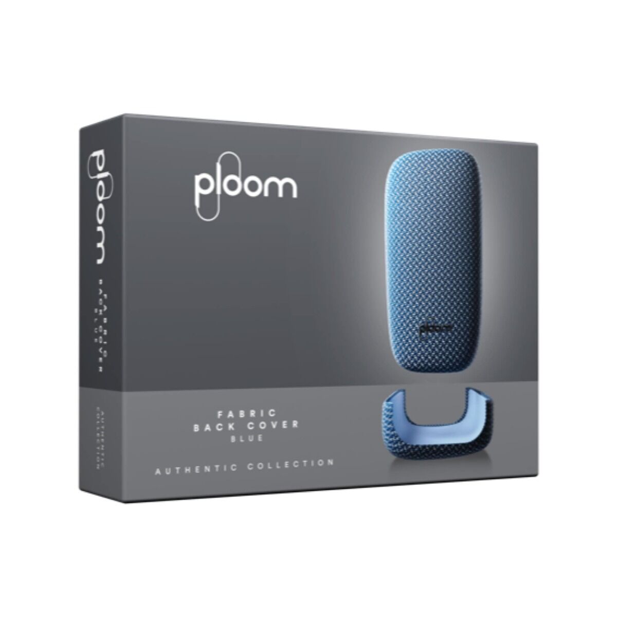 Balenie modrého textilného krytu pre Ploom X Advanced