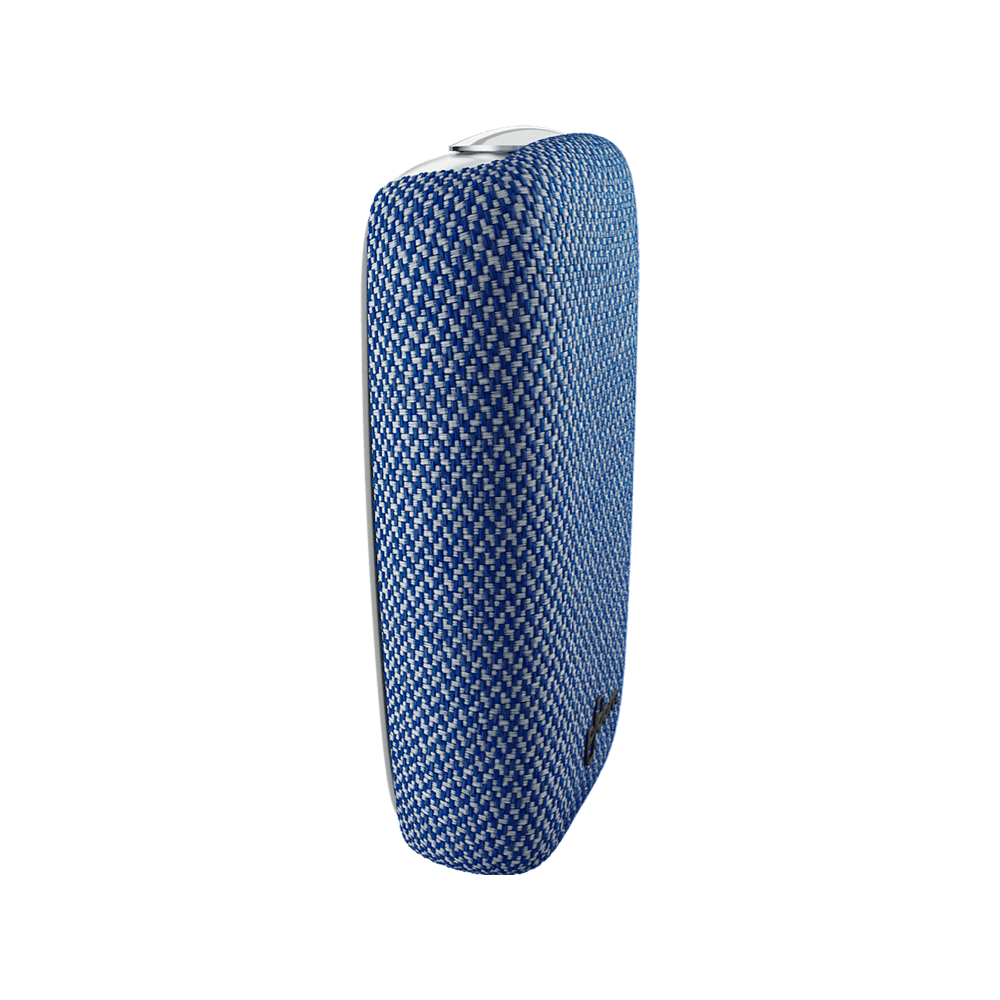 Ploom X modrý textilný zadný kryt Blue - pohľad z ľavej strany
