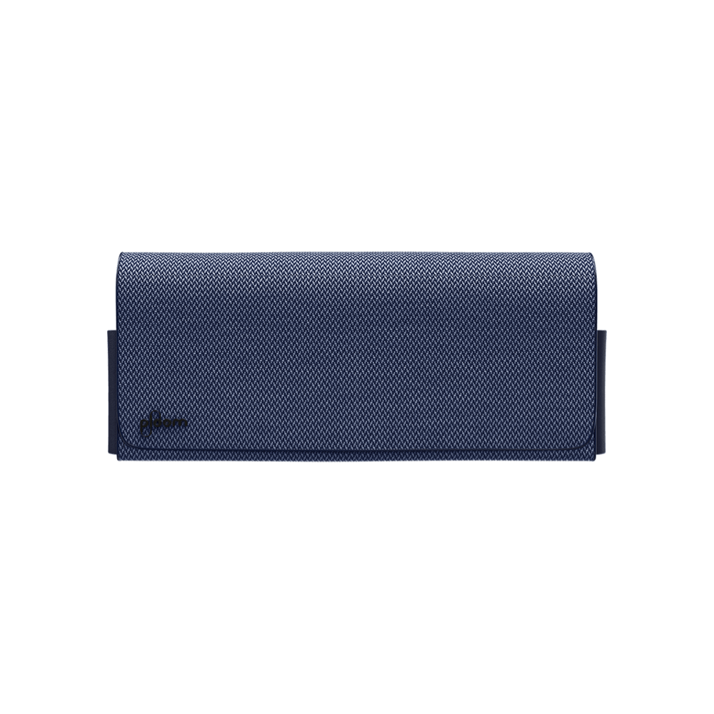 Ploom X Advanced textilné cestovné puzdro blue, zatvorený predný pohľad