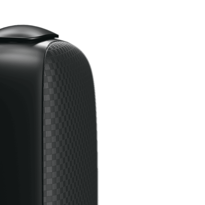 Ploom X Advanced predný kryt Squared Black - detailný záber