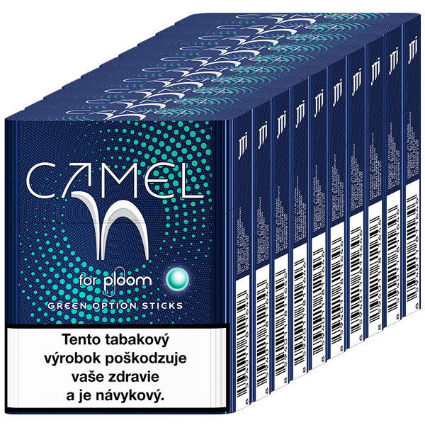 Náplne Camel Green Option pre Ploom X zariadenie - 10 krabičiek