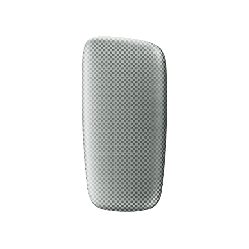 Ploom X predný kryt Squared Silver - pohľad z prednej strany